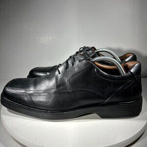 Johnston Murphy XC4 Mens Size 9 M Dress Shoes Black Oxfords Waterproof Apron Toe
